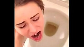 cumming hard in the toilet