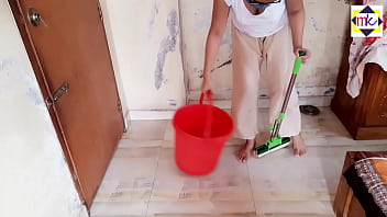 amateur maid fucked while cleaning the house